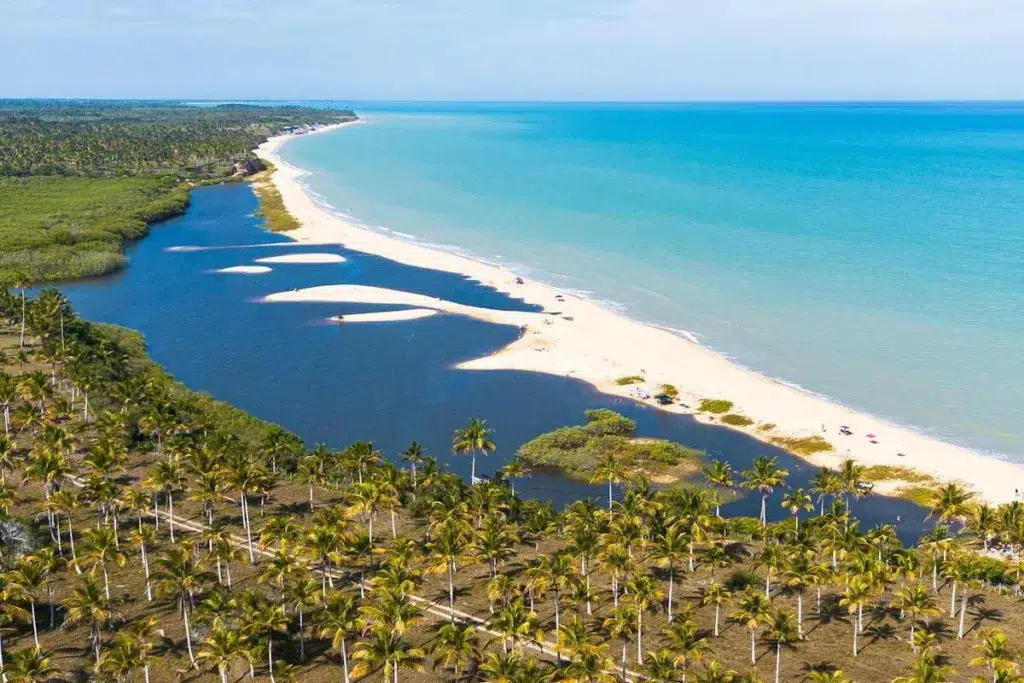 Praias na Linha Verde na Bahia