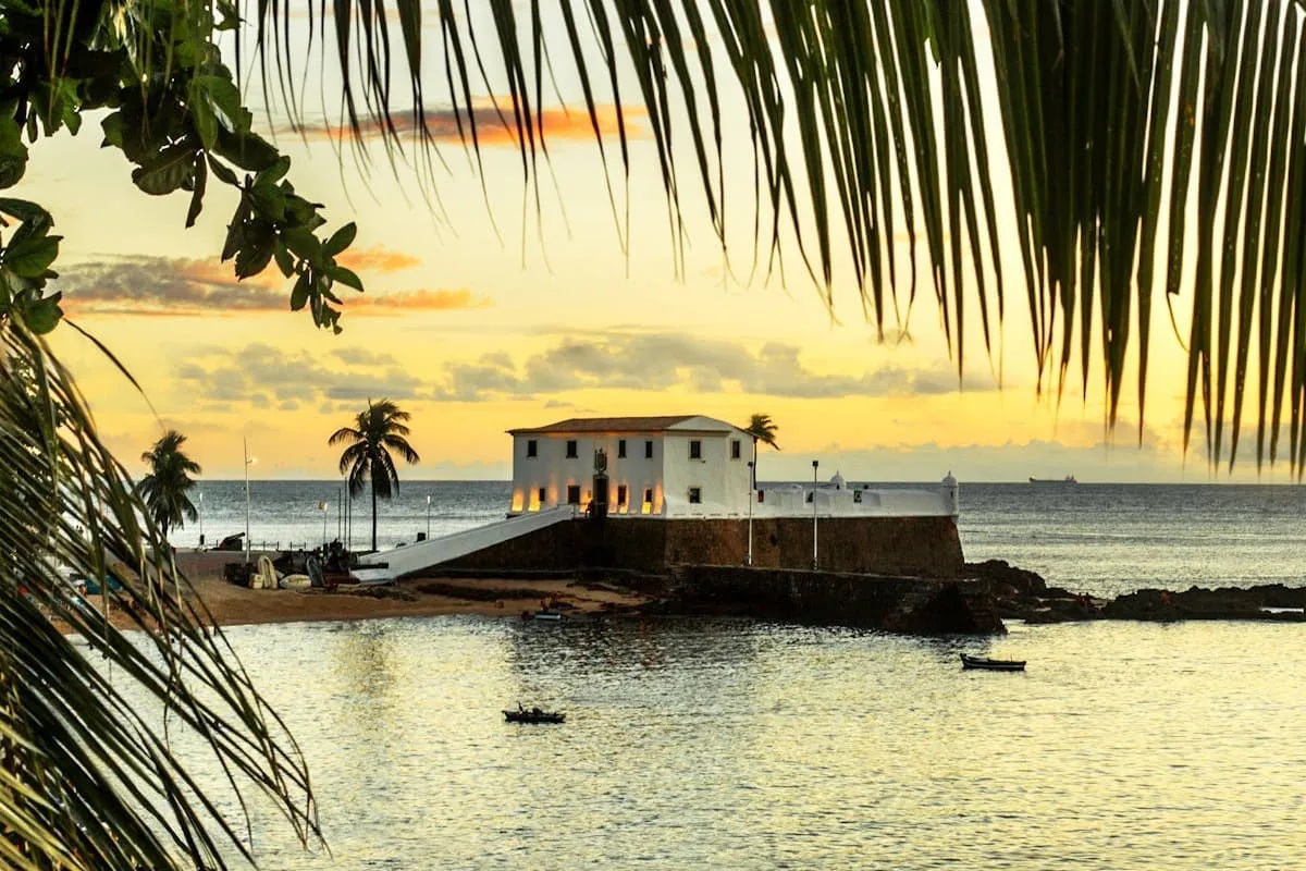 Pôr do sol em Salvador
