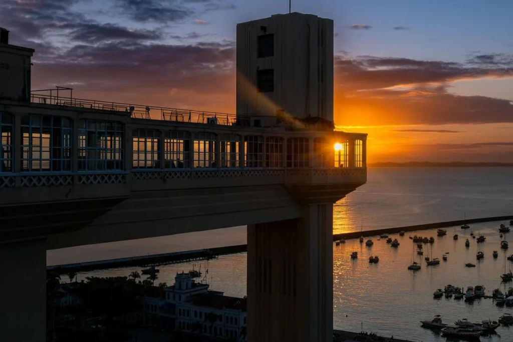 Pôr do sol em Salvador